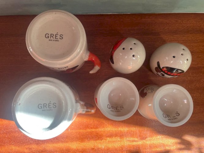 Service à déjeuner vintage fabriqués en Corée