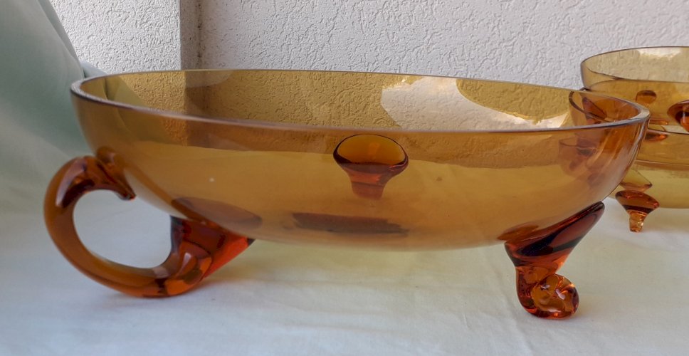 Service à dessert en verre