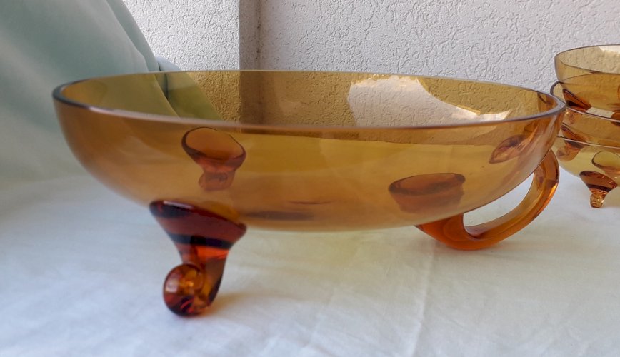 Service à dessert en verre