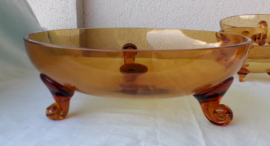 Service à dessert en verre