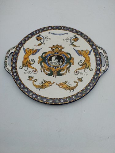 Service à gâteau . Gien renaissance .