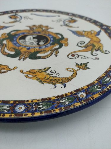 Service à gâteau . Gien renaissance .