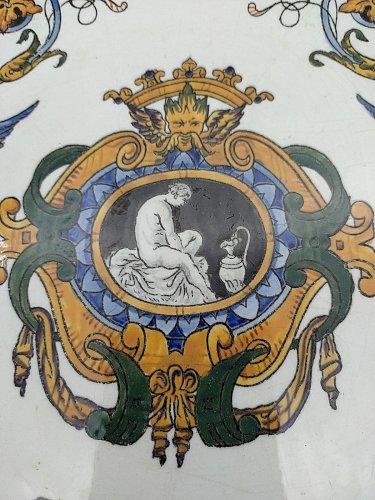 Service à gâteau . Gien renaissance .