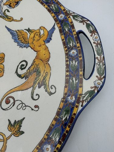 Service à gâteau . Gien renaissance .