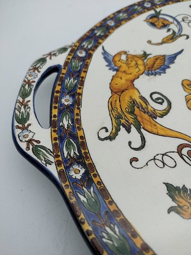 Service à gâteau . Gien renaissance .