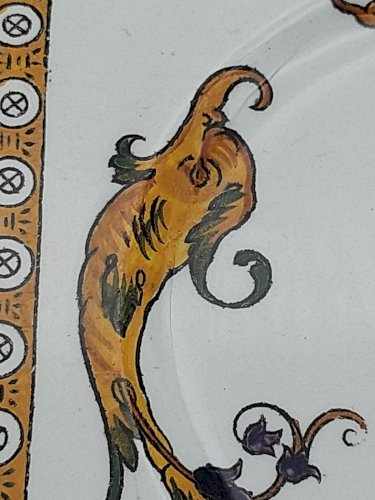 Service à gâteau . Gien renaissance .