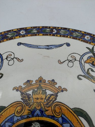 Service à gâteau . Gien renaissance .