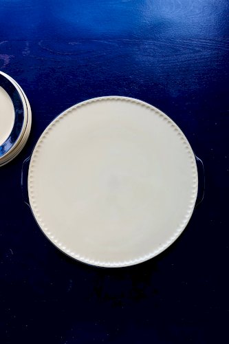Service à gâteau vintage Villeroy & Boch jaune et noir – 10 assiettes desse