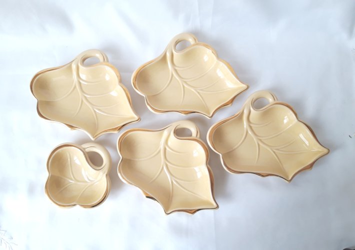 Service à hors-d’œuvre/apéritif céramique Vallauris années 50