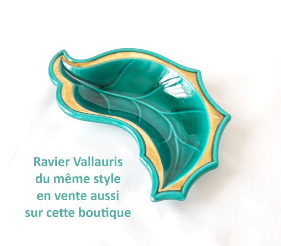 Service à hors-d’œuvre/apéritif céramique Vallauris années 50