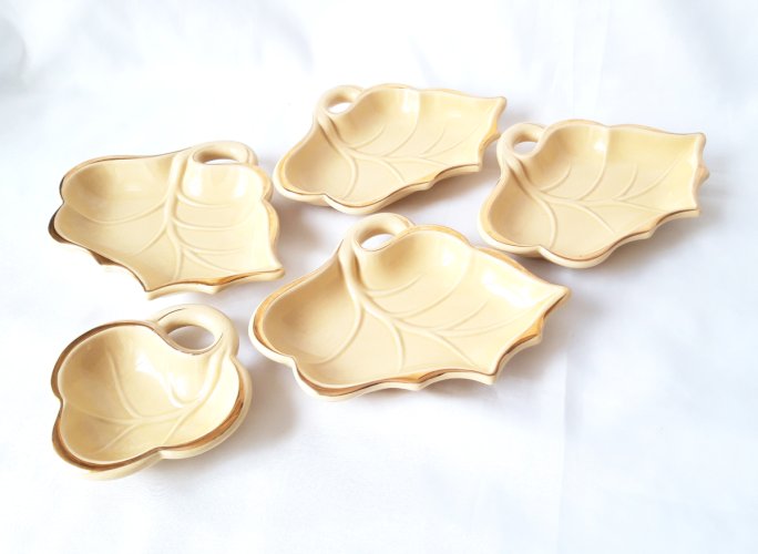 Service à hors-d’œuvre/apéritif céramique Vallauris années 50