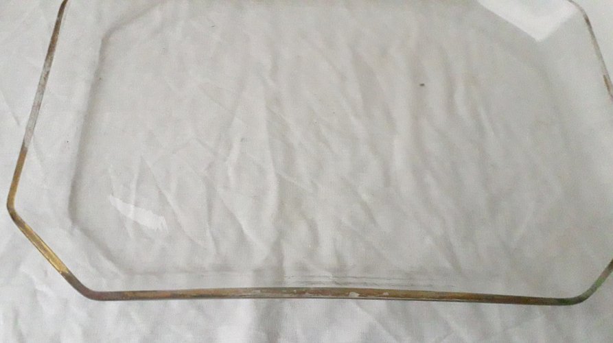 Service à liqueur en verre émaillé