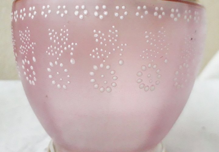 Service à liqueur en verre émaillé