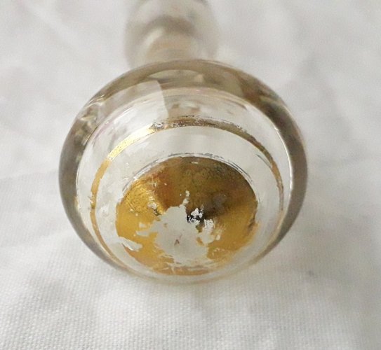 Service à liqueur en verre émaillé