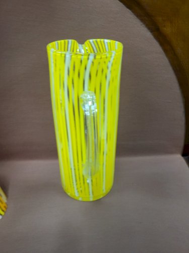 SERVICE A ORANGEADE EN VERRE ORANGE ET JAUNE