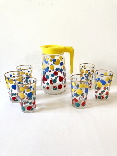 Service à orangeade vintage