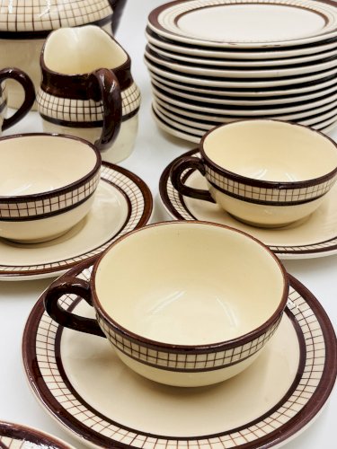 Service à petit déjeuner vintage