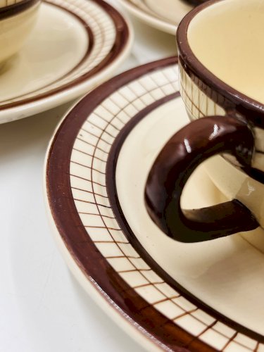 Service à petit déjeuner vintage