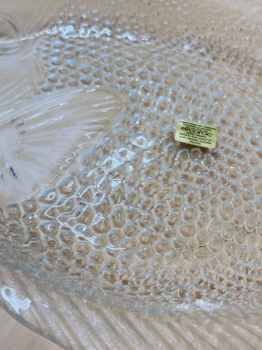 Service à poisson Arcoroc en verre – 1 plat et 6 assiettes