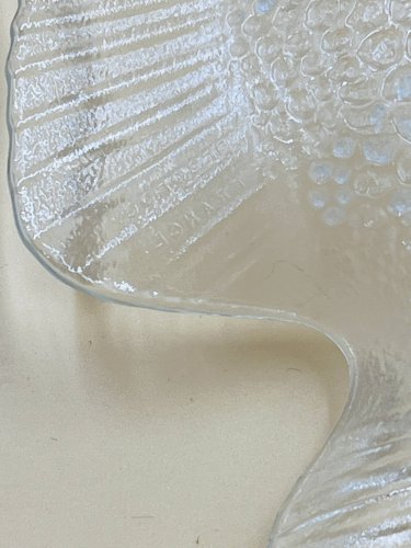 Service à poisson Arcoroc en verre – 1 plat et 6 assiettes