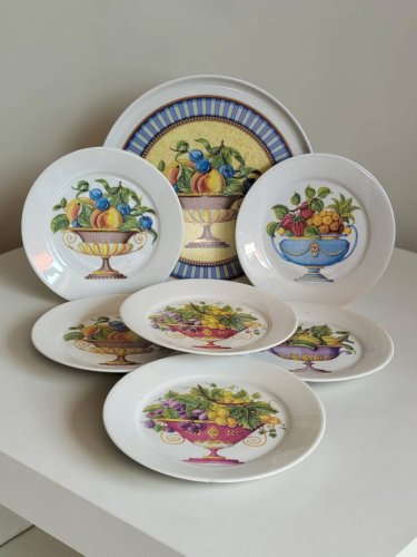 Service à tarte, plat & assiettes, Limoges