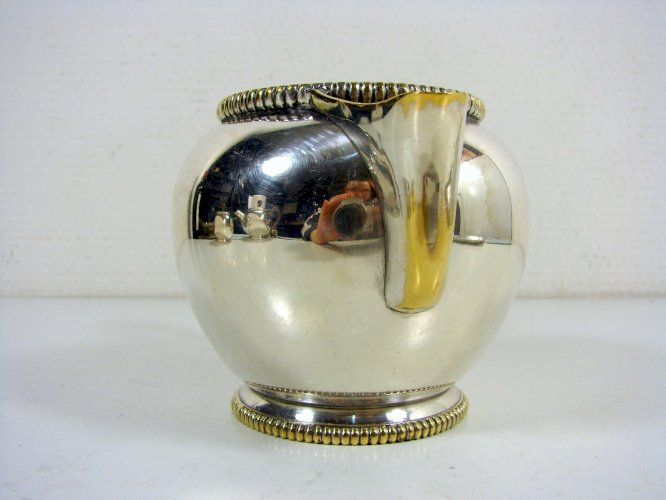 Service à Thé 4 pcs. Métal Argenté Art Déco Giuliano Bossi de Uberti Milano