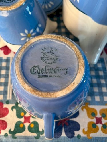 Service à thé ou café Saint-Amand Céranord modèle Edelweiss