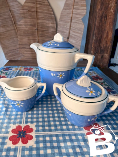 Service à thé ou café Saint-Amand Céranord modèle Edelweiss