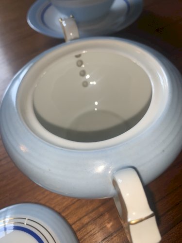 Service à thé porcelaine de Limoges art déco moderniste 1940's Camille Tharaud ?