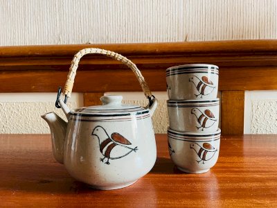 Vintage stoneware tea set