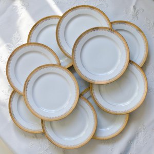 Antique Limoges porcelain service by Peconnet.