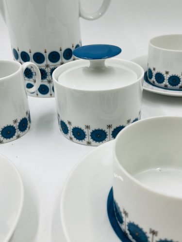 Service Café Porcelaine Thomas Germany Medaillon 70s
