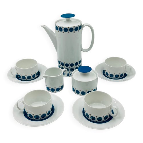 Service Café Porcelaine Thomas Germany Medaillon 70s