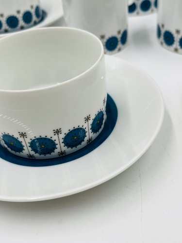 Service Café Porcelaine Thomas Germany Medaillon 70s