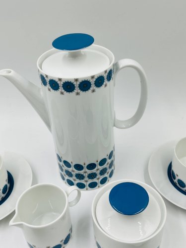 Service Café Porcelaine Thomas Germany Medaillon 70s