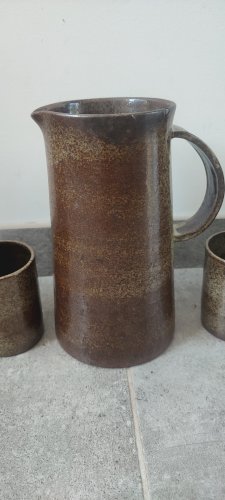 Service Céramique d'Atelier en Grès signé Karoly BALOGH .