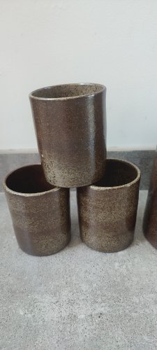 Service Céramique d'Atelier en Grès signé Karoly BALOGH .