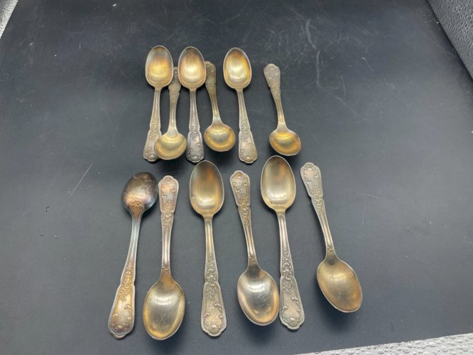 Service de 12 Cuillères À Moka modèle coquille