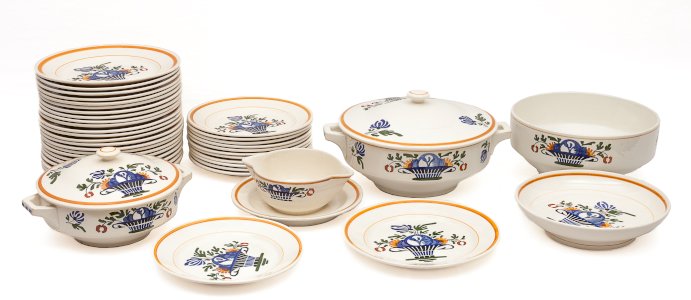Lunéville ceramic tableware