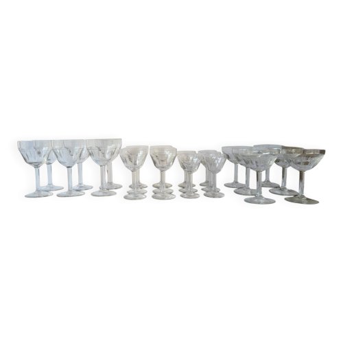 Service de verre 24 pièces Art déco