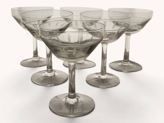 Service de verre 24 pièces Art déco