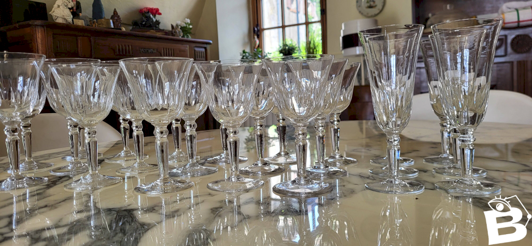 Service de verres 24 pièces Art déco