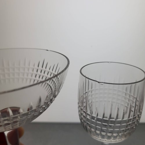 Service de verres 30 pièces en cristal de Baccarat modèle Nancy