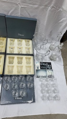 SERVICE DE VERRES DAUM FRANCE SORCY DE 99 PIECES