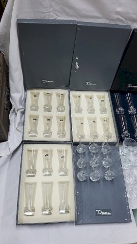 SERVICE DE VERRES DAUM FRANCE SORCY DE 99 PIECES