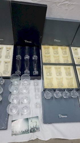 SERVICE DE VERRES DAUM FRANCE SORCY DE 99 PIECES