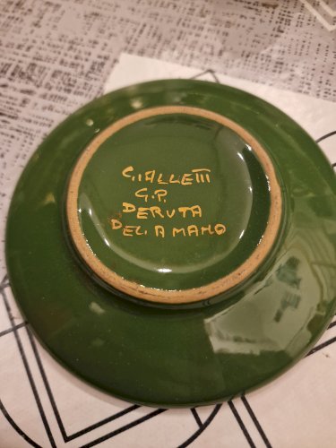 Service Deruta peint à la main en Italie