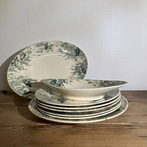 Service en faïence de Sarreguemines