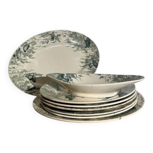 Service en faïence de Sarreguemines