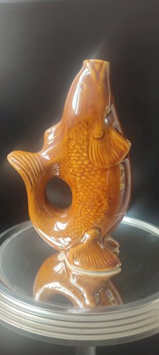 Service "Poisson" Céramique Ambrée Vintage époque URSS
